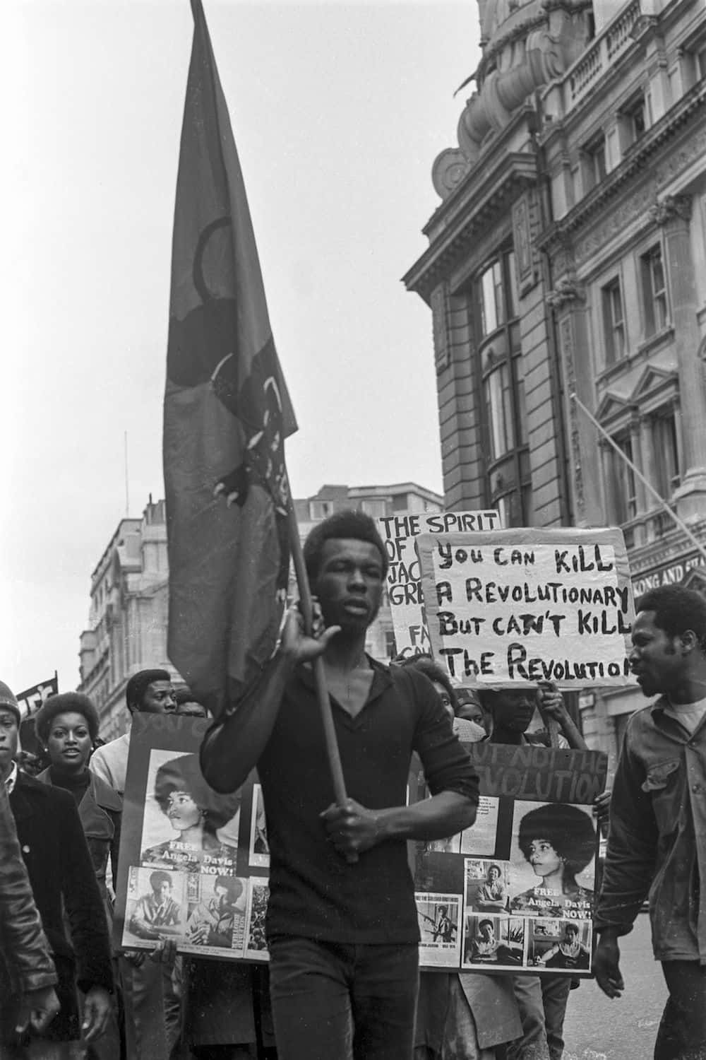 Black Panther Party advocating for Black rights during the civil rights movement Wallpaper