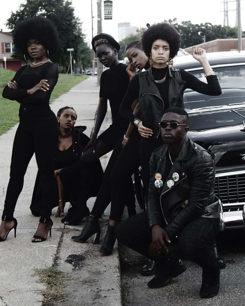 Strength in Unity: Celebrating the Legacy of the Black Panther Party Wallpaper