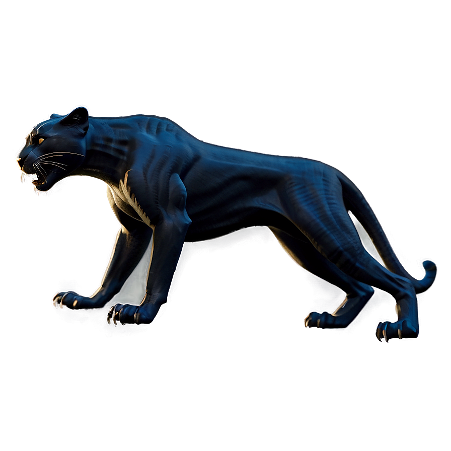 Black Panther Side Profile Png Yco48 PNG