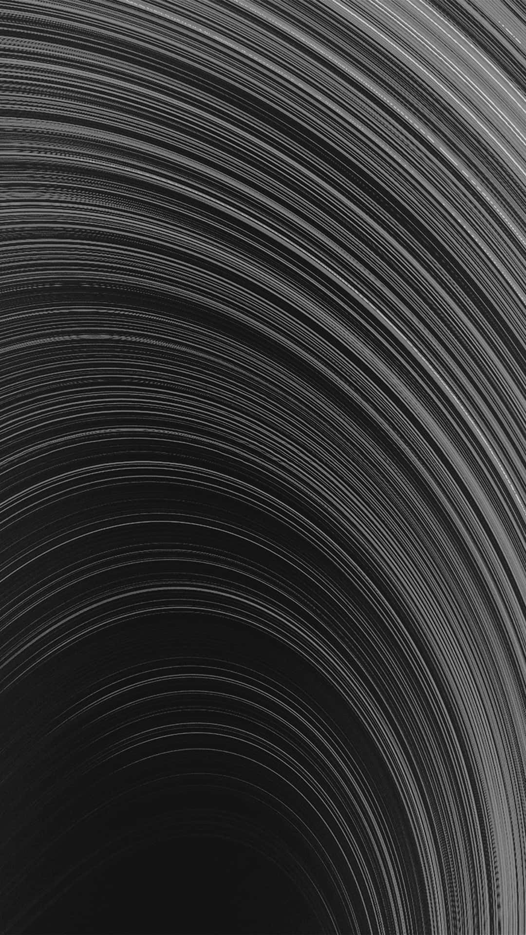 Saturn's Rings In Black And White