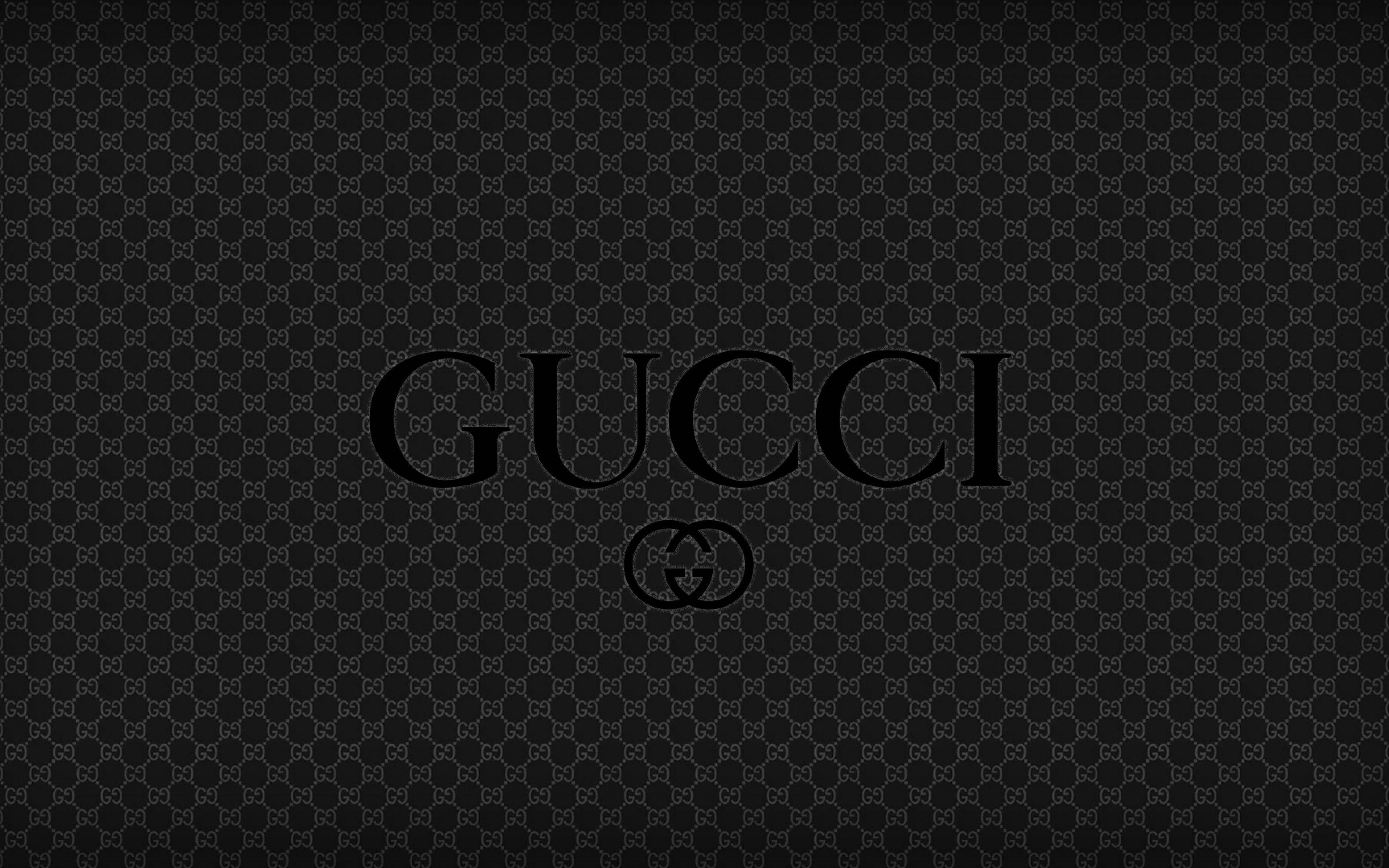 Black Patterned Gucci 4k Wallpaper
