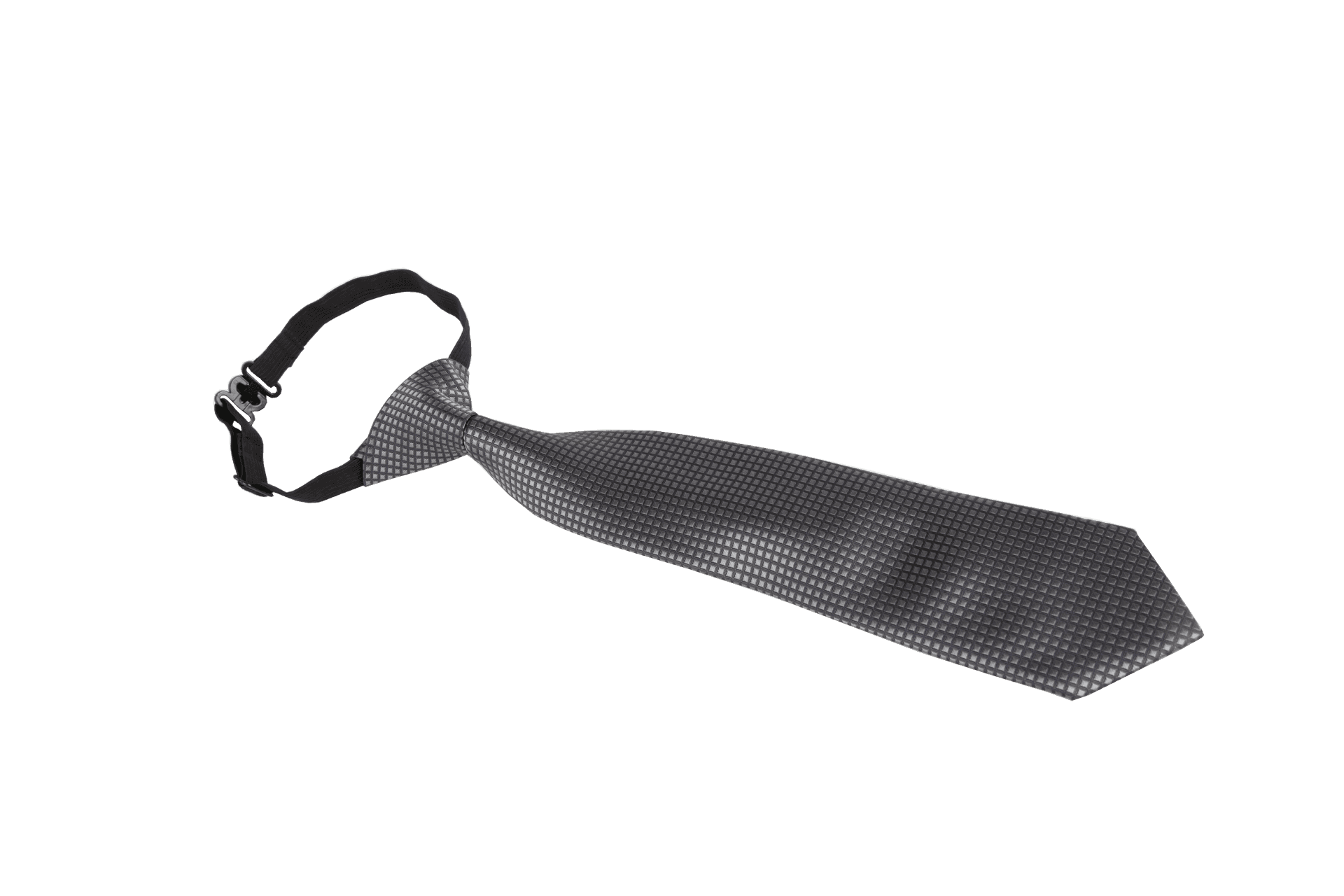 Black Patterned Necktie PNG