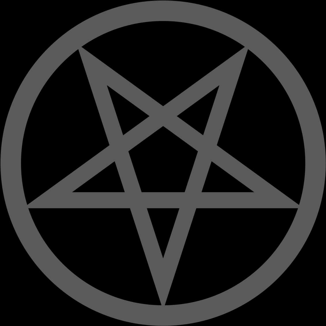 Black Pentagram Symbol PNG