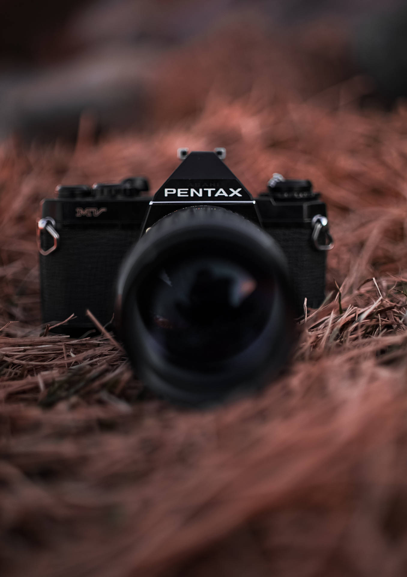 Black Pentax Camera Photo Wallpaper