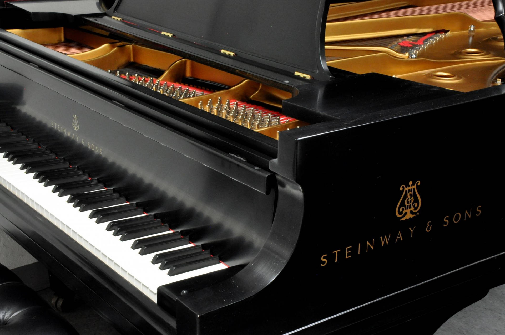 Black Steinway & Sons Grand Piano In High Resolution Wallpaper