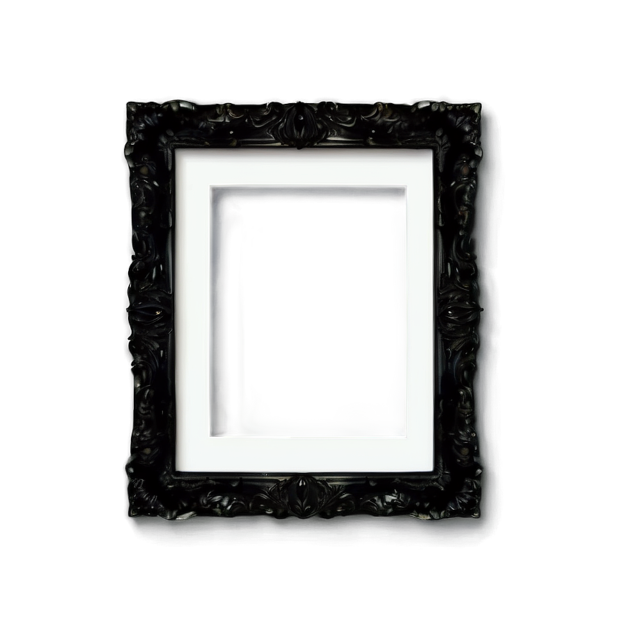 Black Picture Frame B PNG