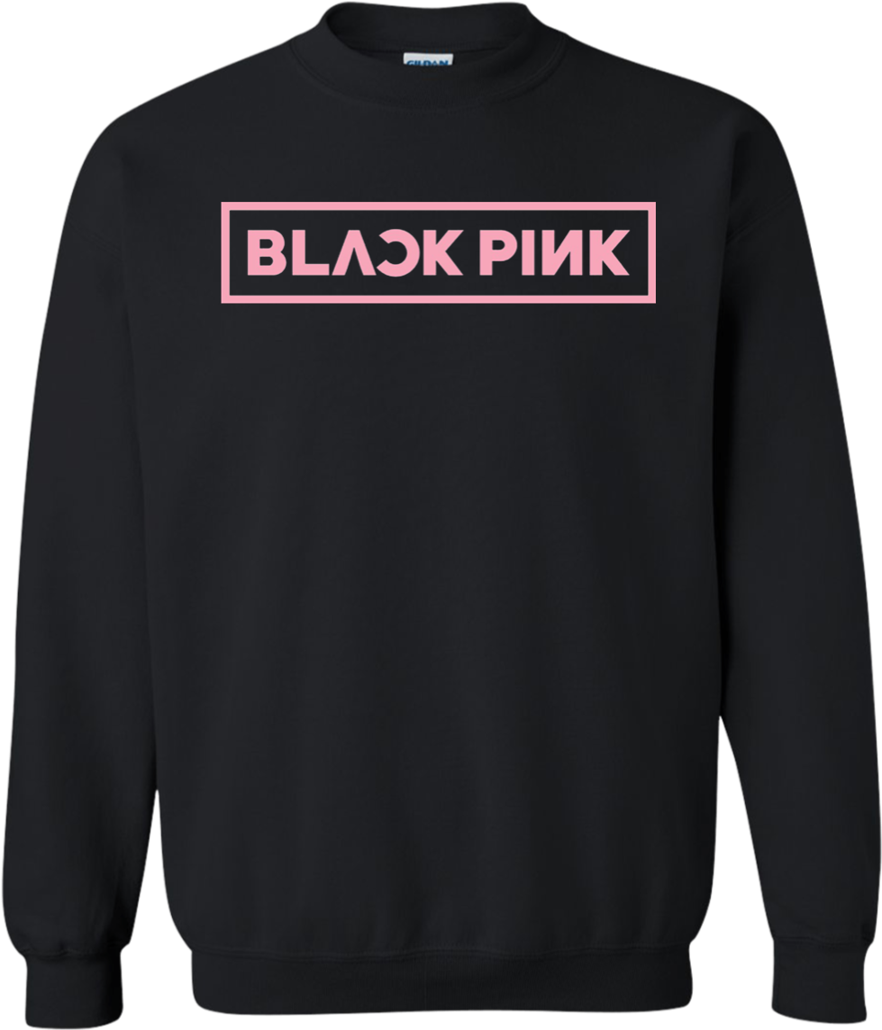 Black Pink Sweatshirt Mockup PNG