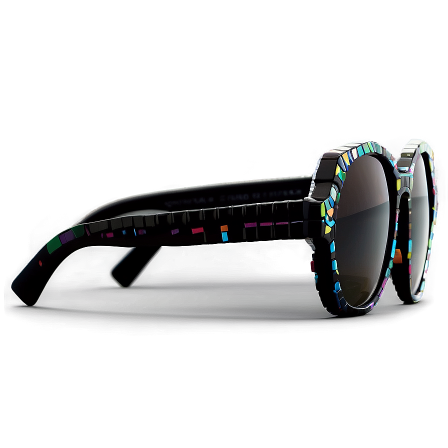 Black Pixel Sunglasses Png Tqa55 PNG