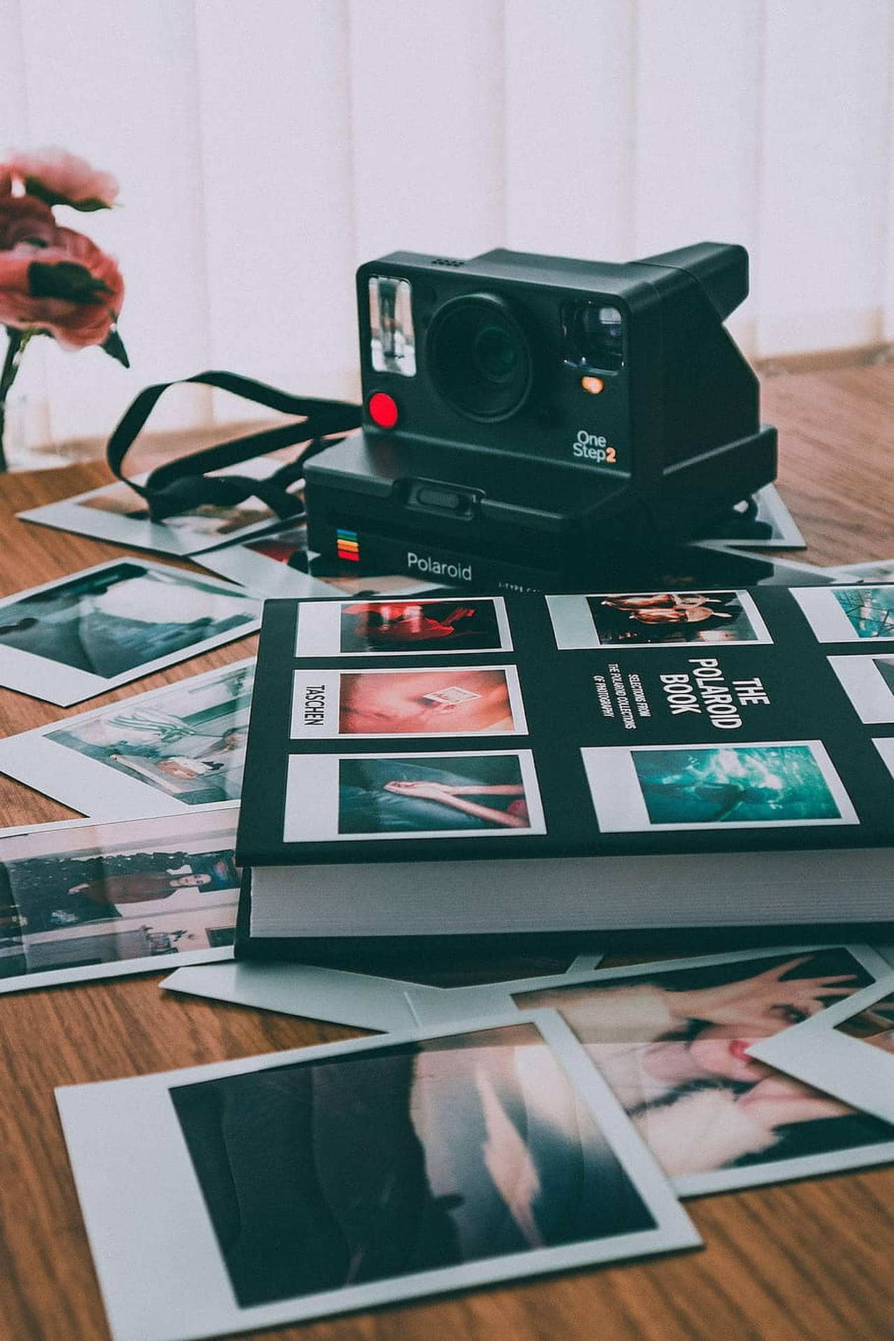 Classic Black Polaroid Camera Wallpaper