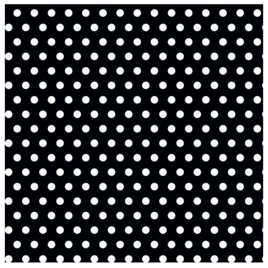Classic Black and White Polka Dots Wallpaper