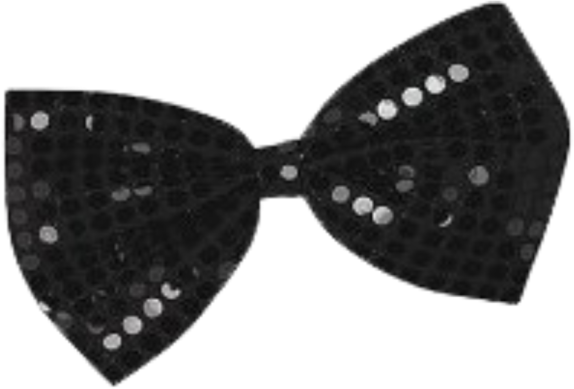 Black Polka Dot Bow Tie PNG