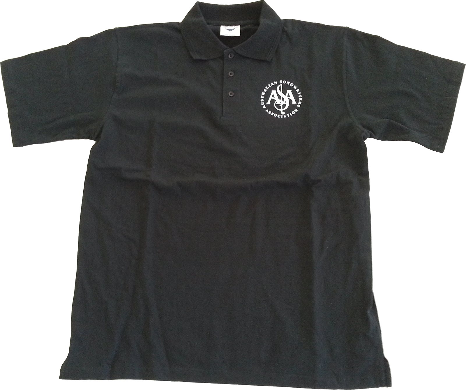 Black Polo Shirtwith Logo PNG