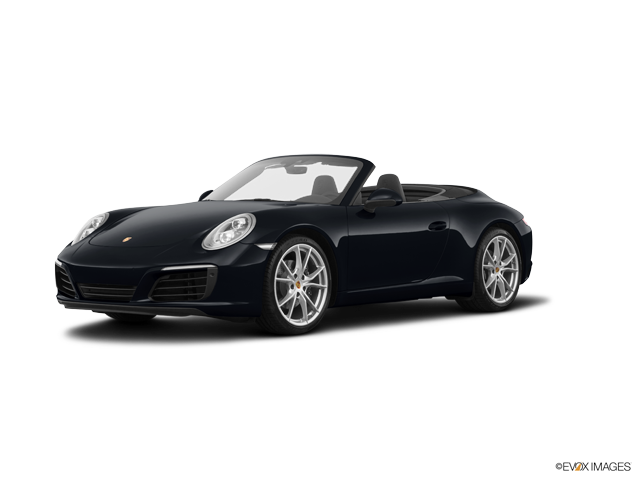 Black Porsche Convertible Side View PNG
