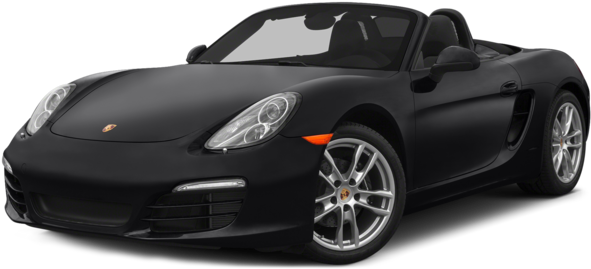 Black Porsche Convertible Sports Car PNG