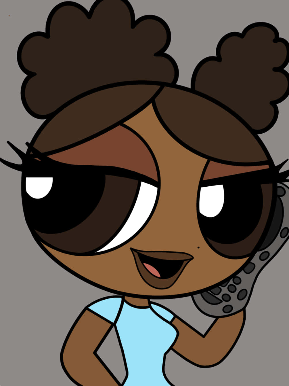 Chicassuperpoderosas Negras Estética Dibujos Animados Lindos Fondo de pantalla