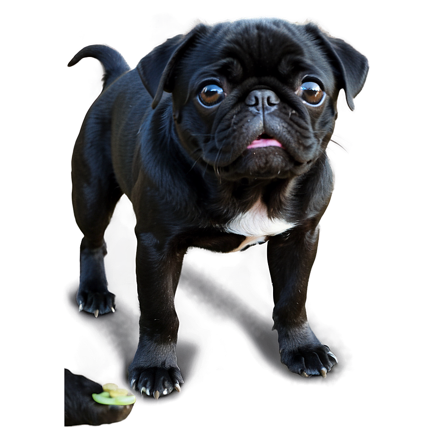 Download Black Pug Pet Png Hig73 | Wallpapers.com