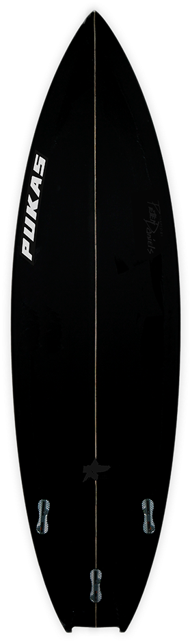 Black Pukas Surfboard PNG