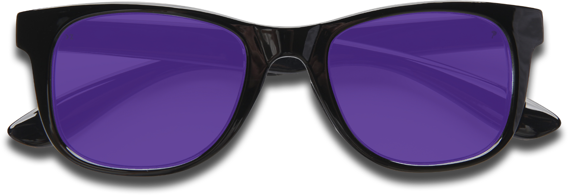 Black Purple Sunglasses PNG