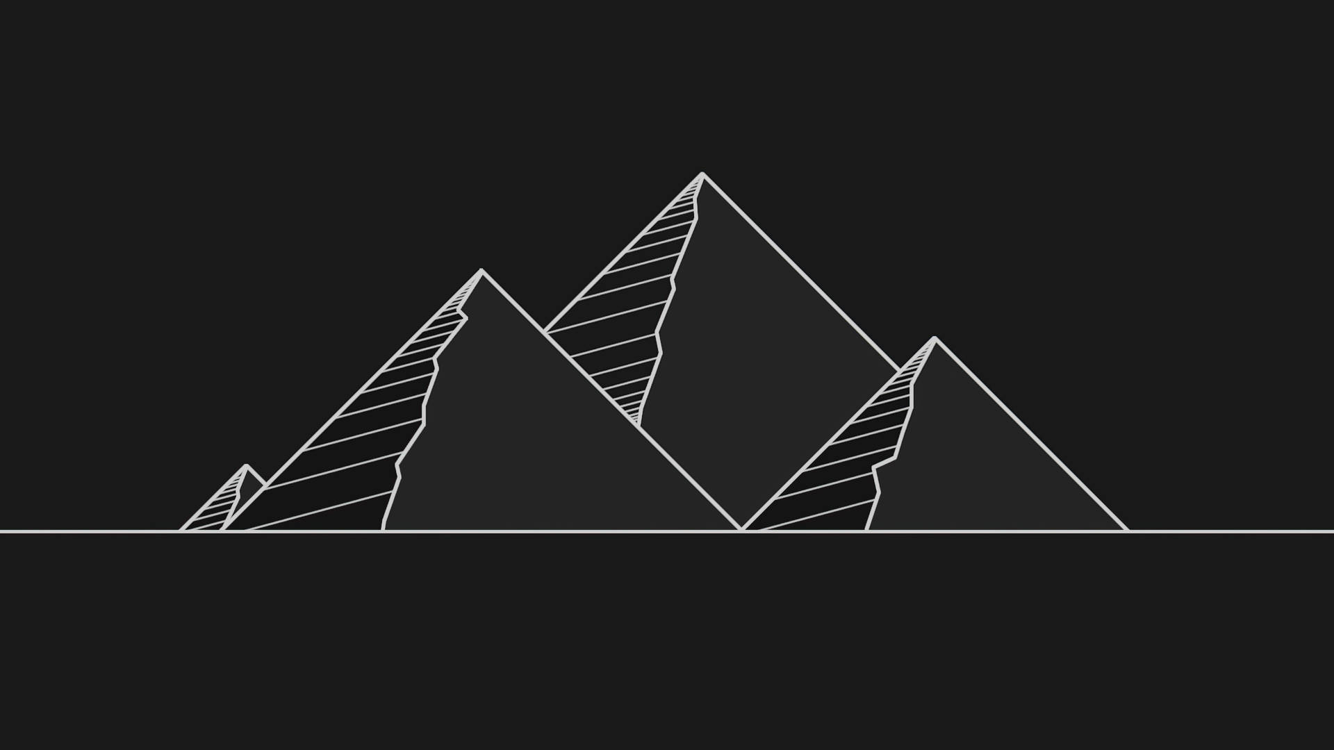 Black Pyramid Drawing