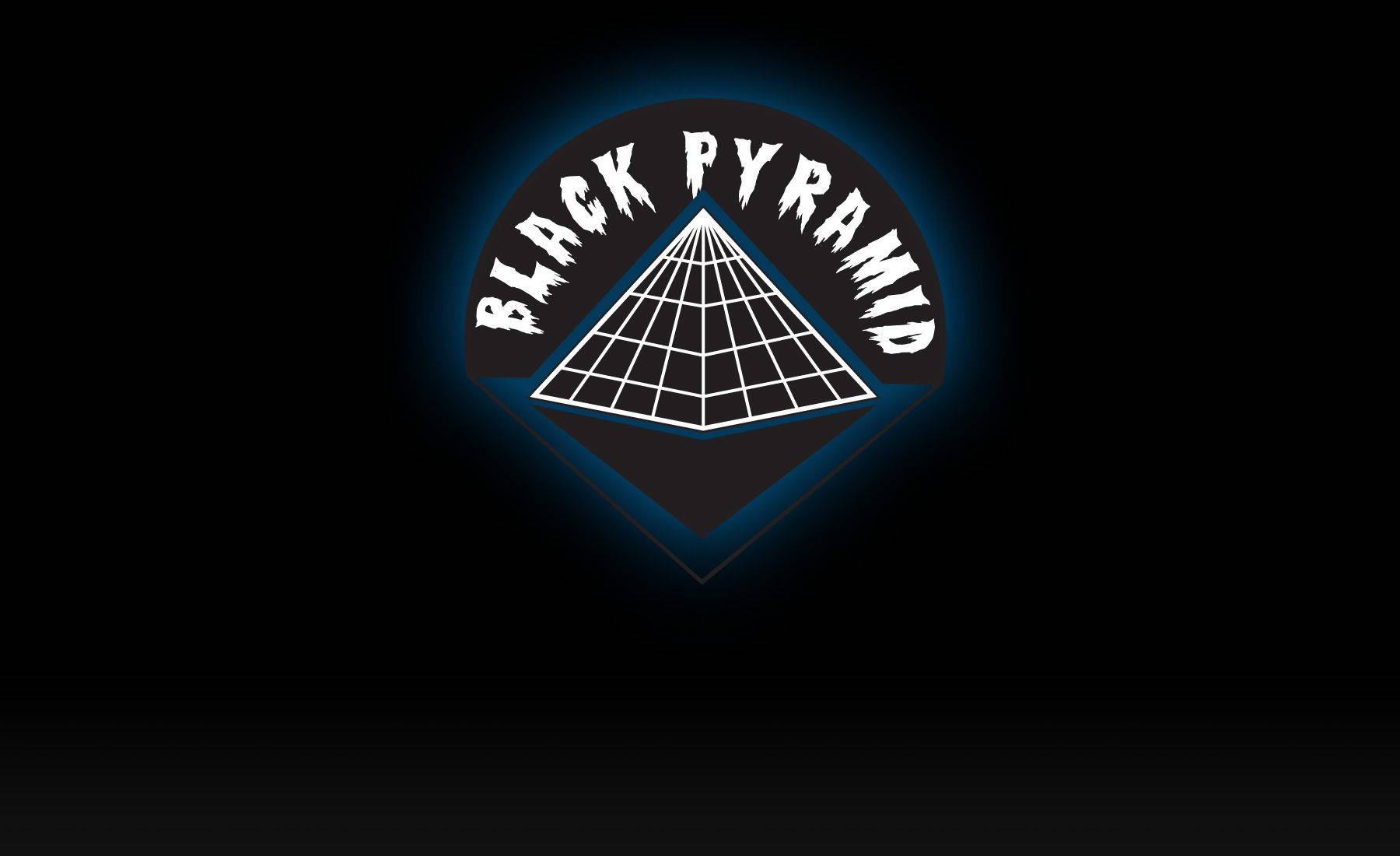 Black Pyramid With White Gridlines