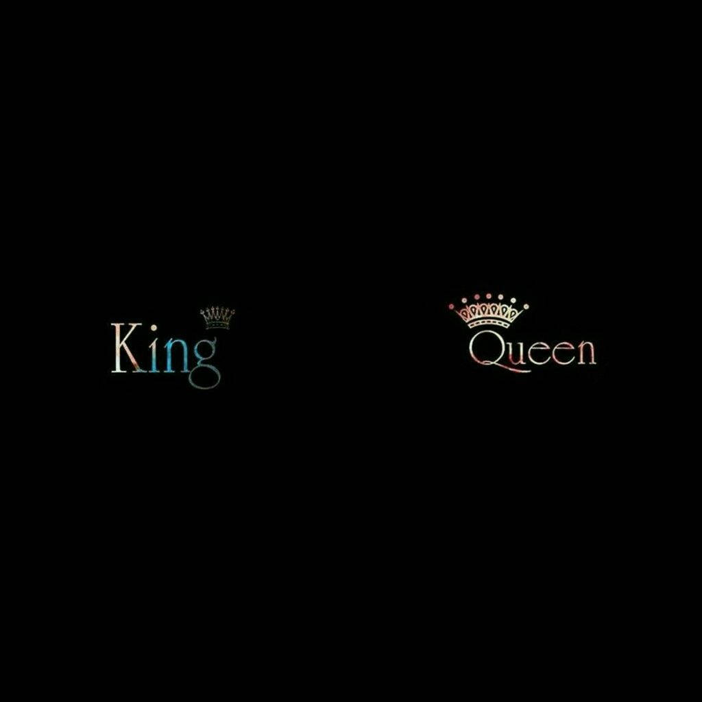 Black Queen And King Background Wallpaper