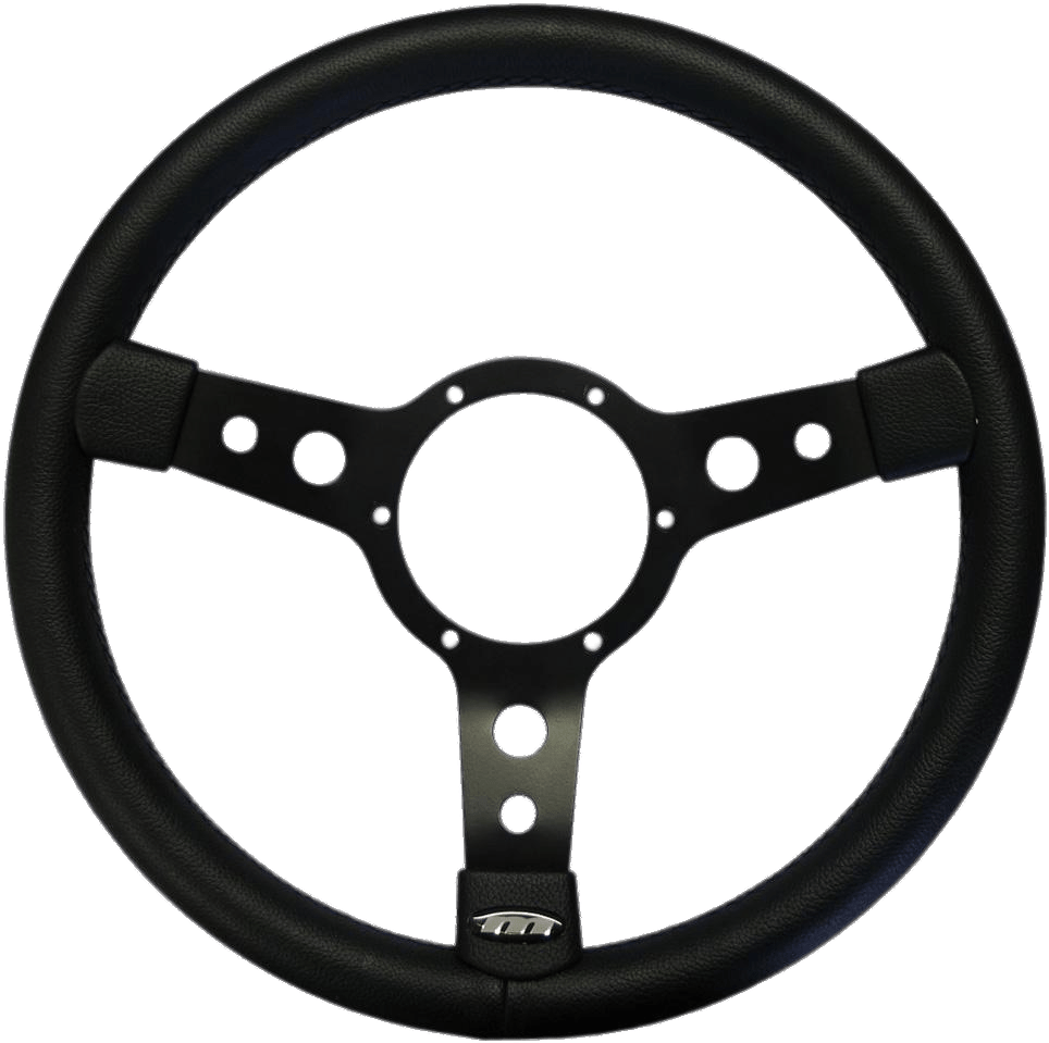 Black Racing Steering Wheel PNG