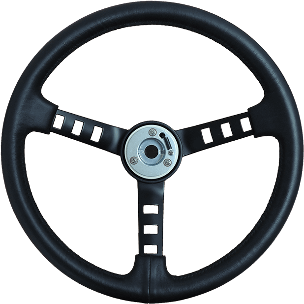 Black Racing Steering Wheel PNG