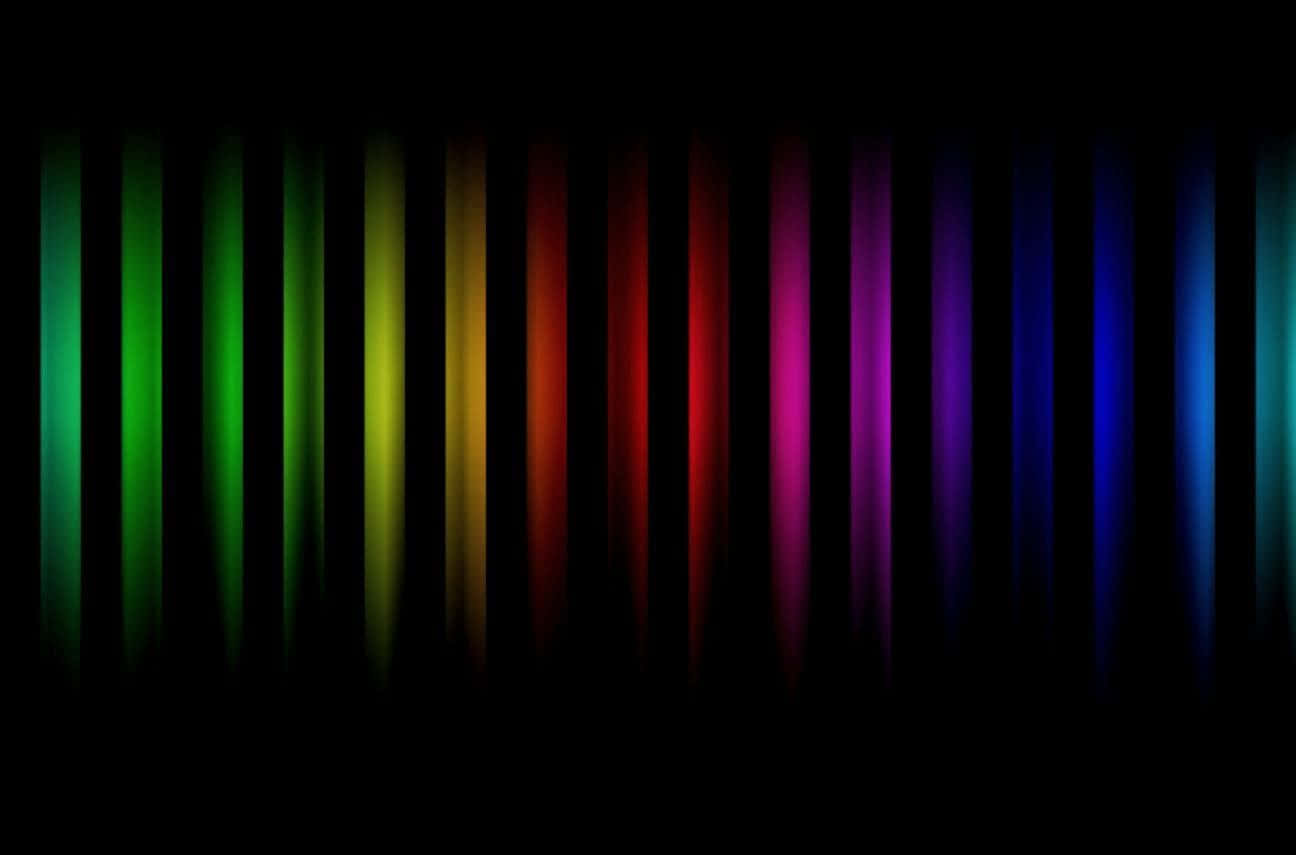 Unparaguas Multicolor Simboliza La Diversidad Y La Celebración A Través De Tonos De Negro. Fondo de pantalla