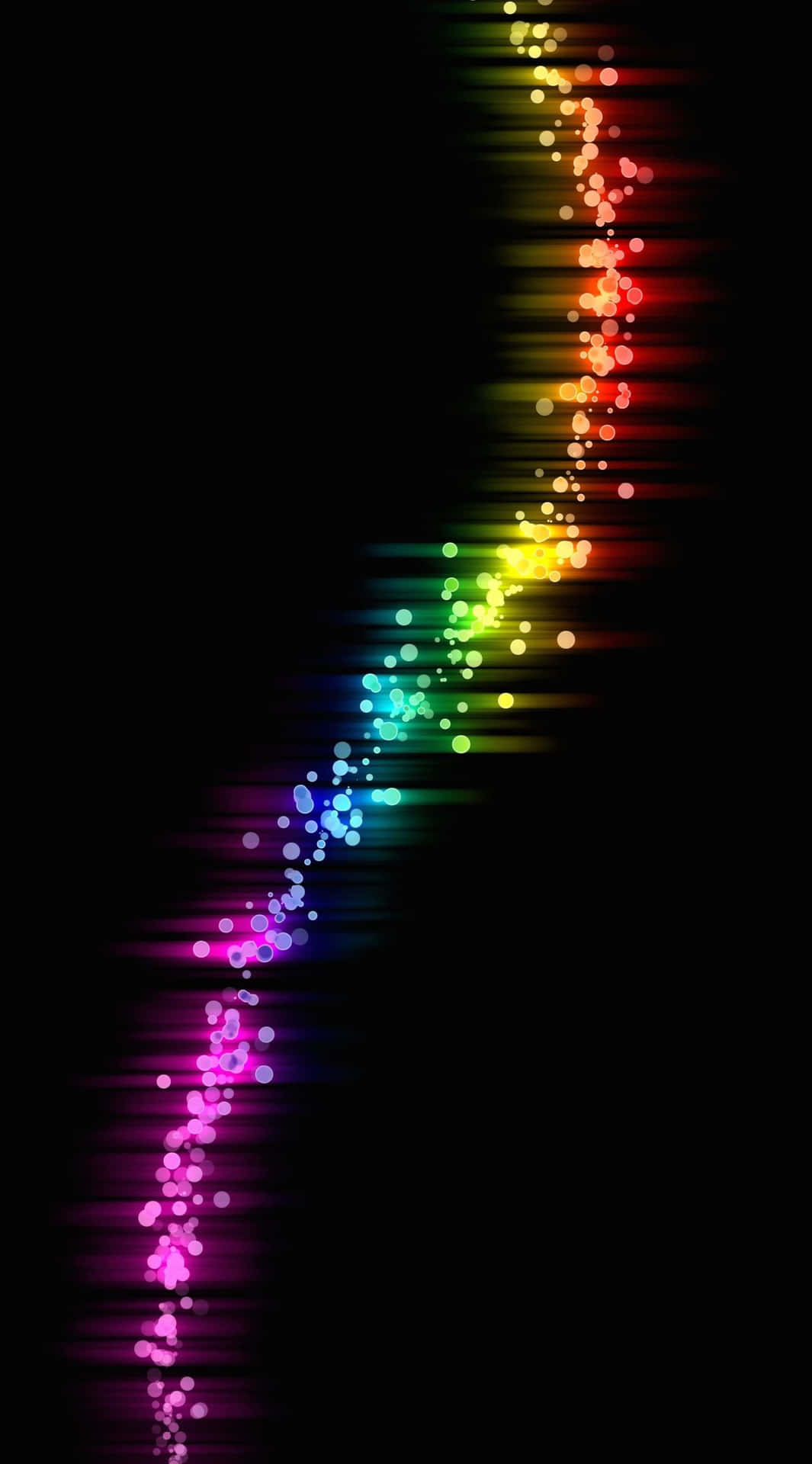 Black Rainbow Curve Wallpaper