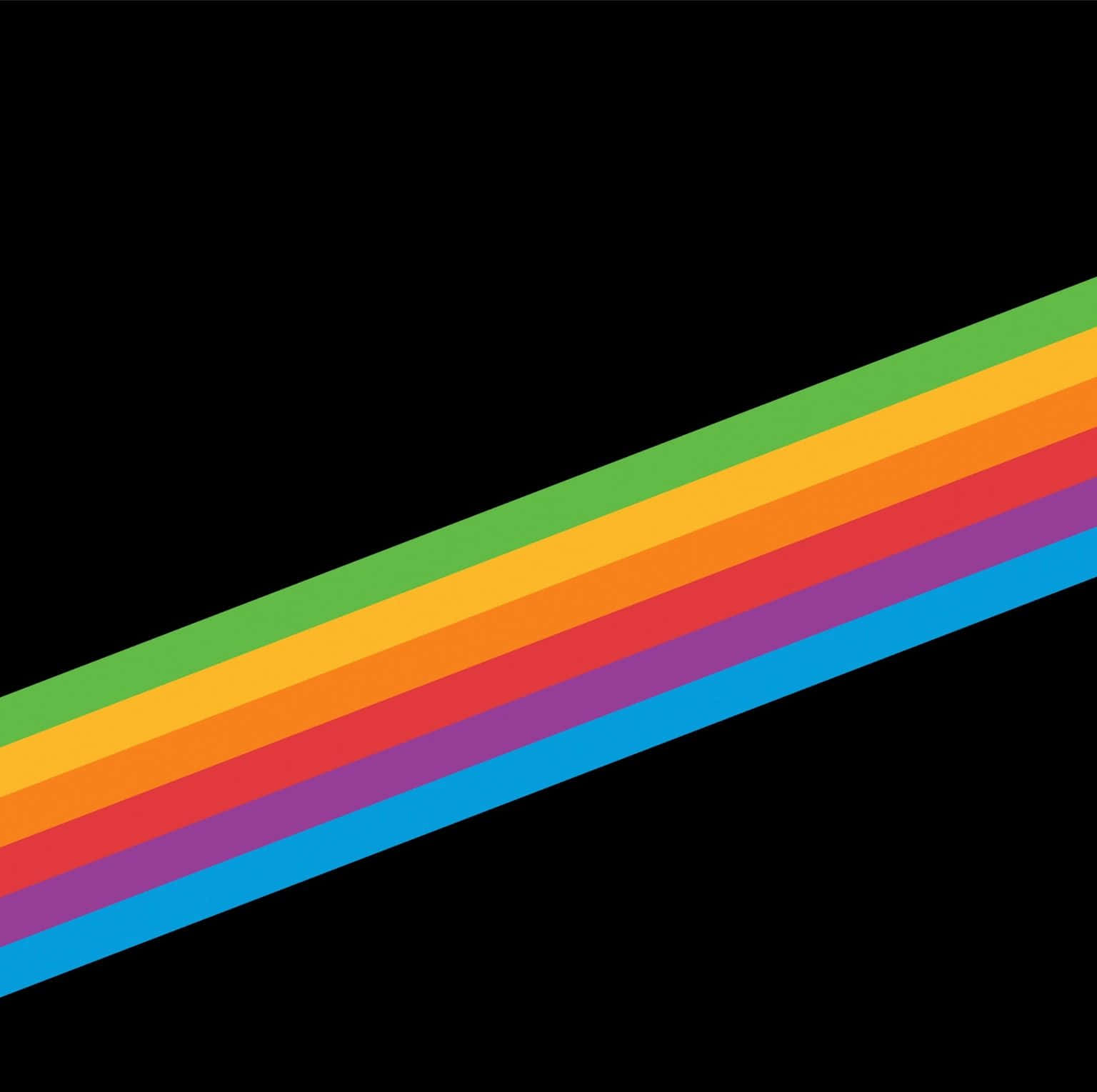 Black Rainbow Diagonal Wallpaper