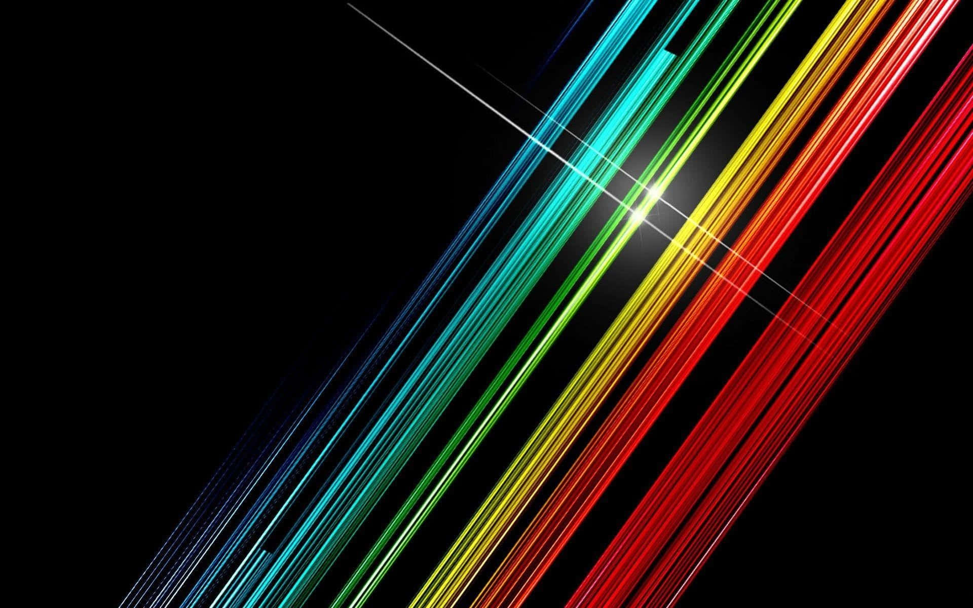 Explore the captivating beauty of the Black Rainbow Wallpaper