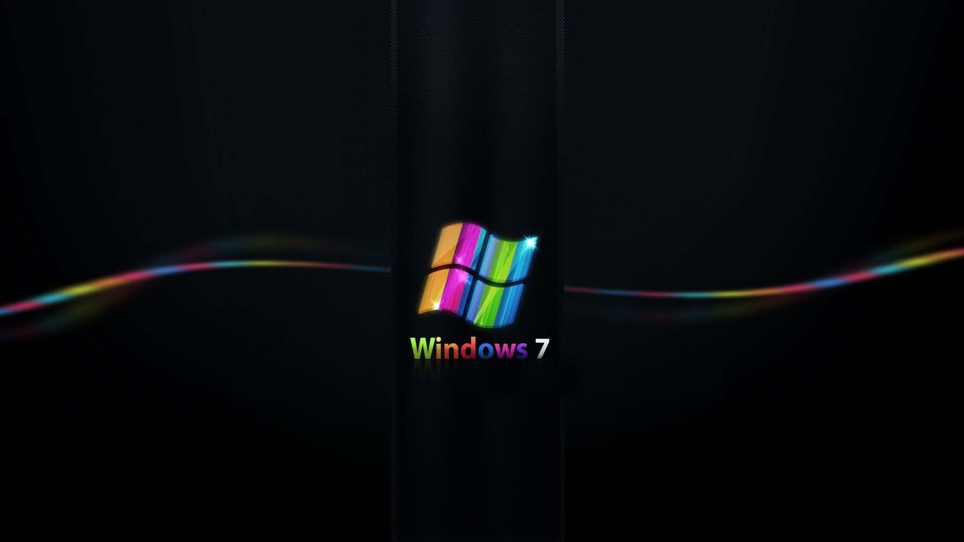 Arcoírisnegro Windows 7 Fondo de pantalla