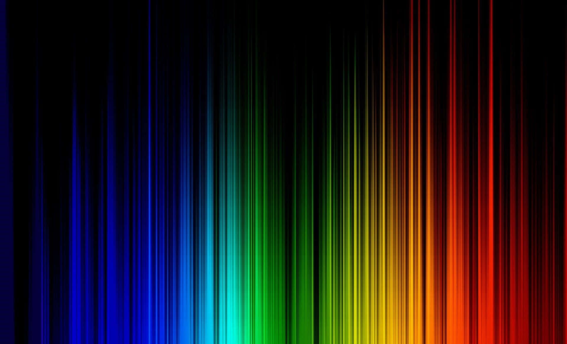 A beautiful black rainbow encircles the sun. Wallpaper