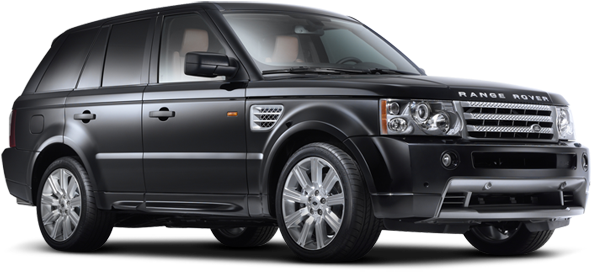 Black Range Rover Side View PNG