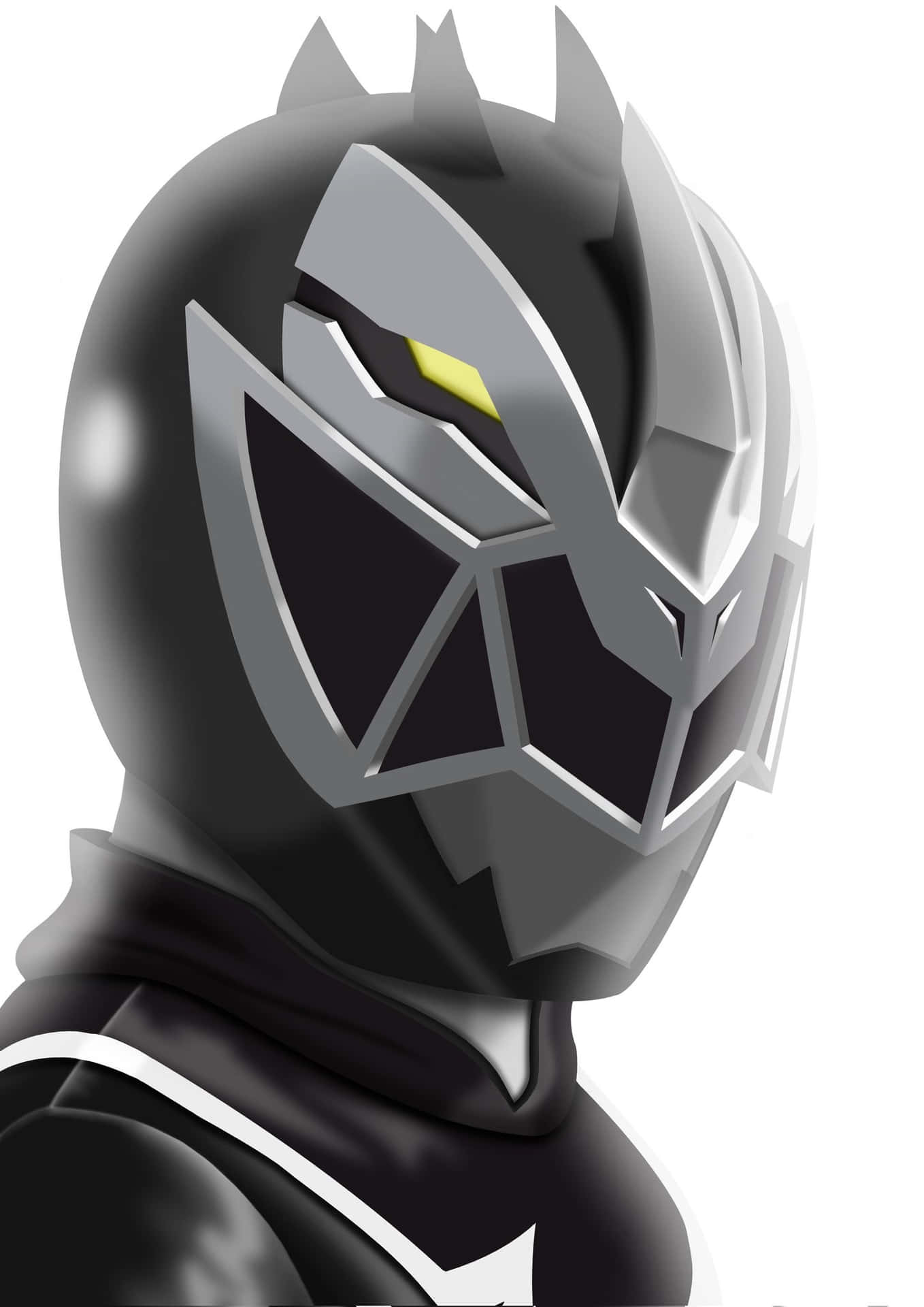 Black Ranger Helmet Profile Wallpaper