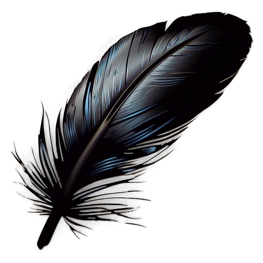 Download Black Raven Feather Png Oye33 | Wallpapers.com