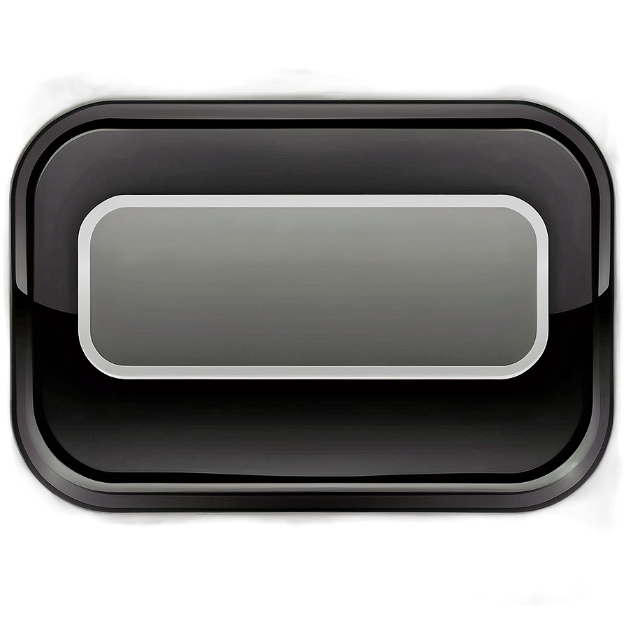 Black Rectangle For Button Design Png Dwu36 PNG