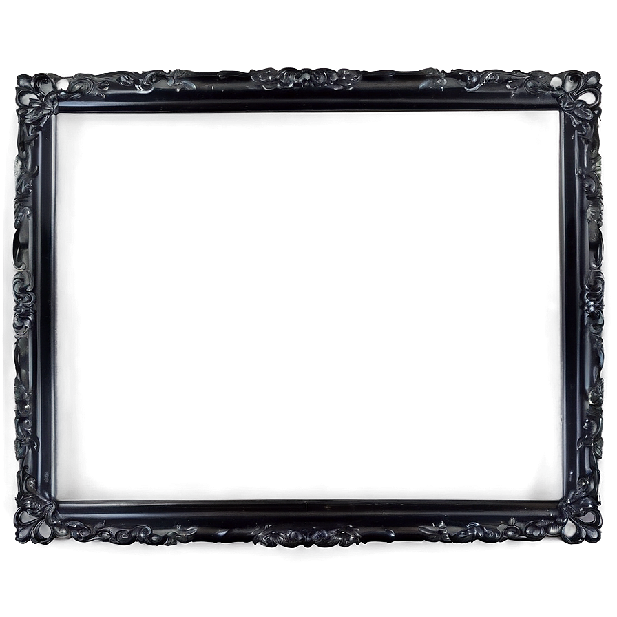 Black Rectangle Frame Png Kka40 PNG