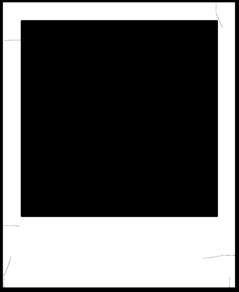 Black Rectangle White Frame PNG
