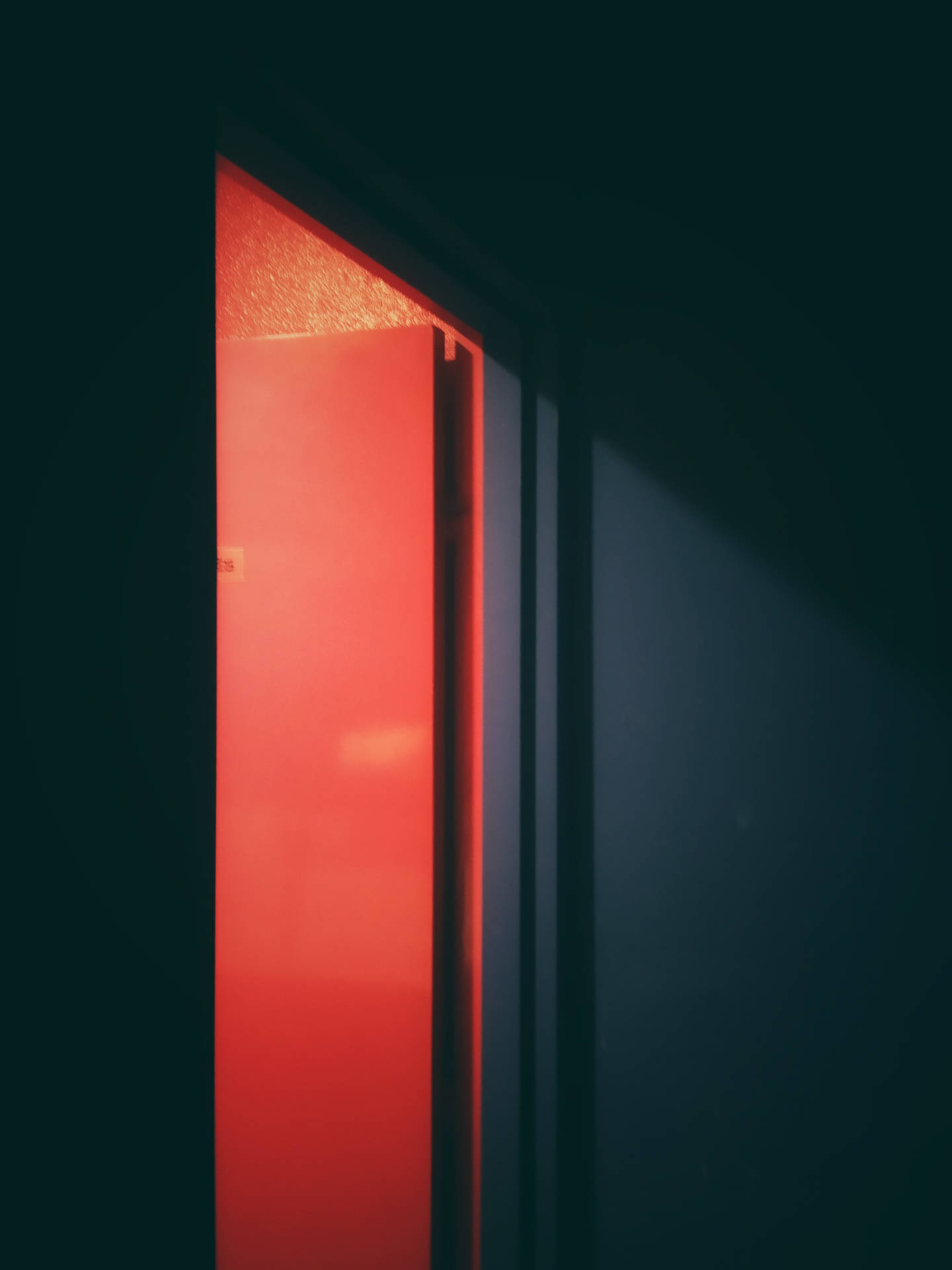 Black Red 4k Door