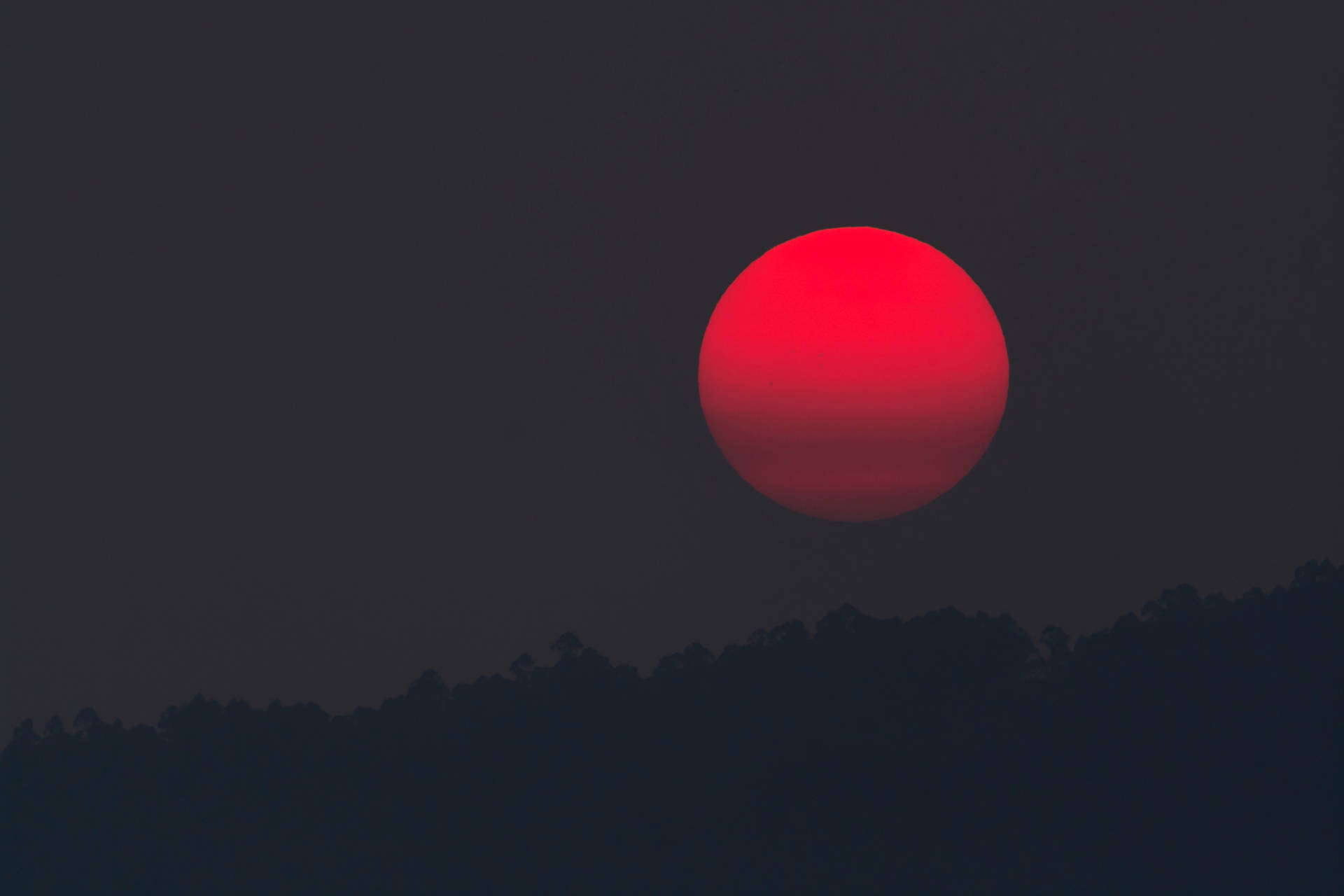 Black Red 4k Sunset