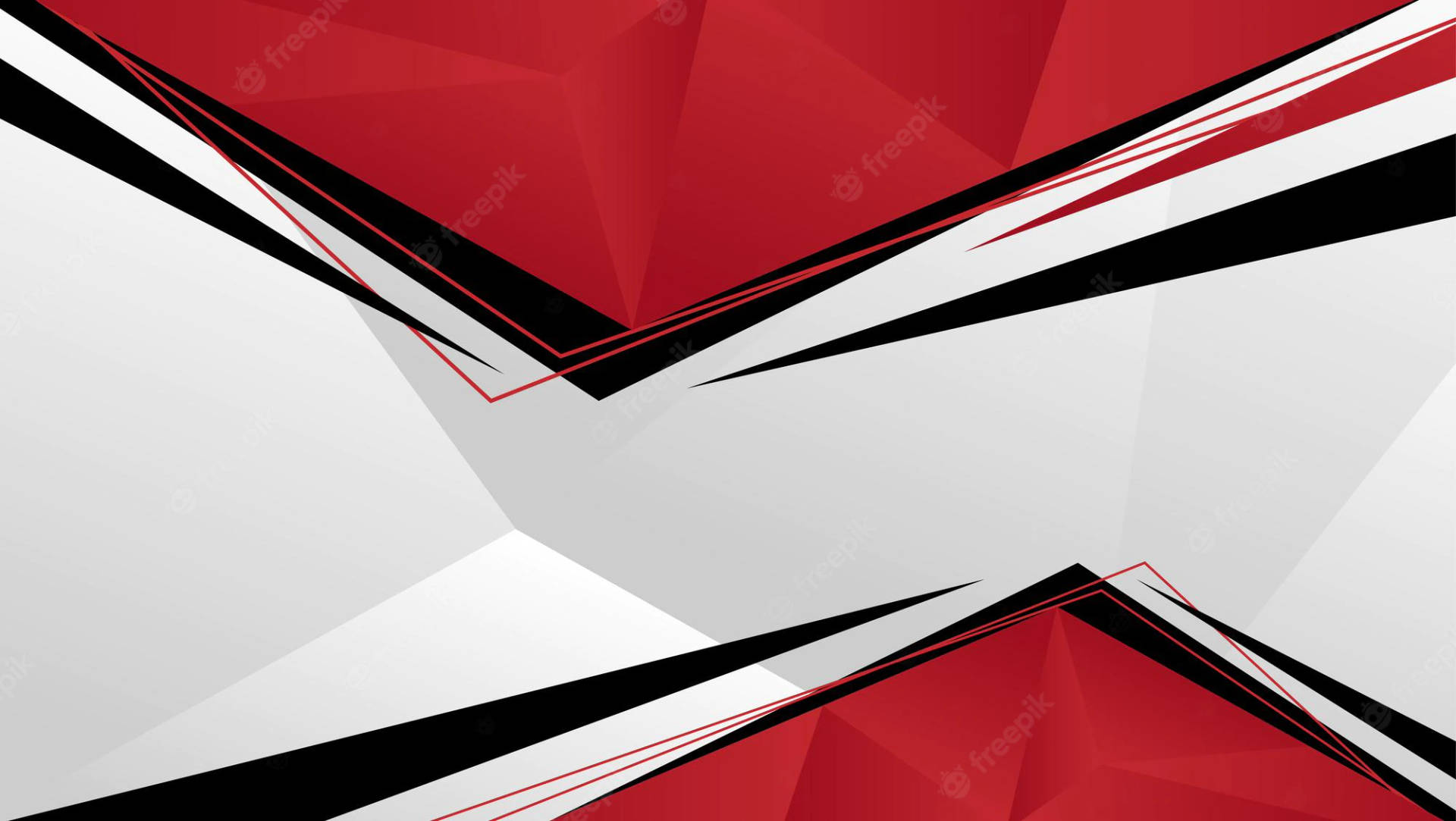 Download Black, Red And White Sharp Abstract Wallpaper 