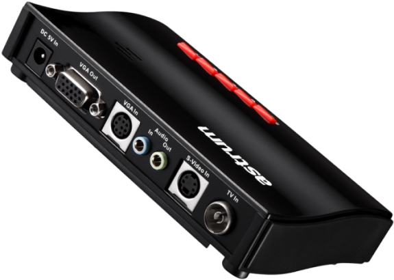 Black Red Game Capture Device PNG