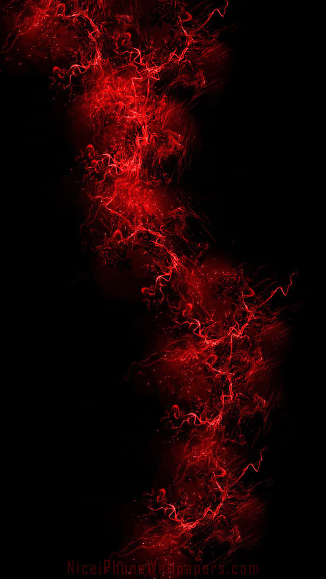 A Red Light On A Black Background Wallpaper