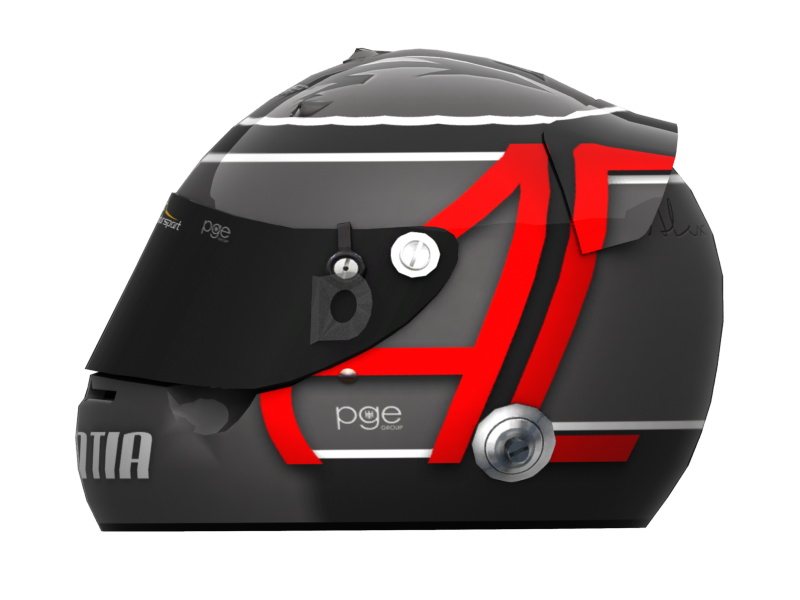 Black Red Motorcycle Helmet Side View PNG