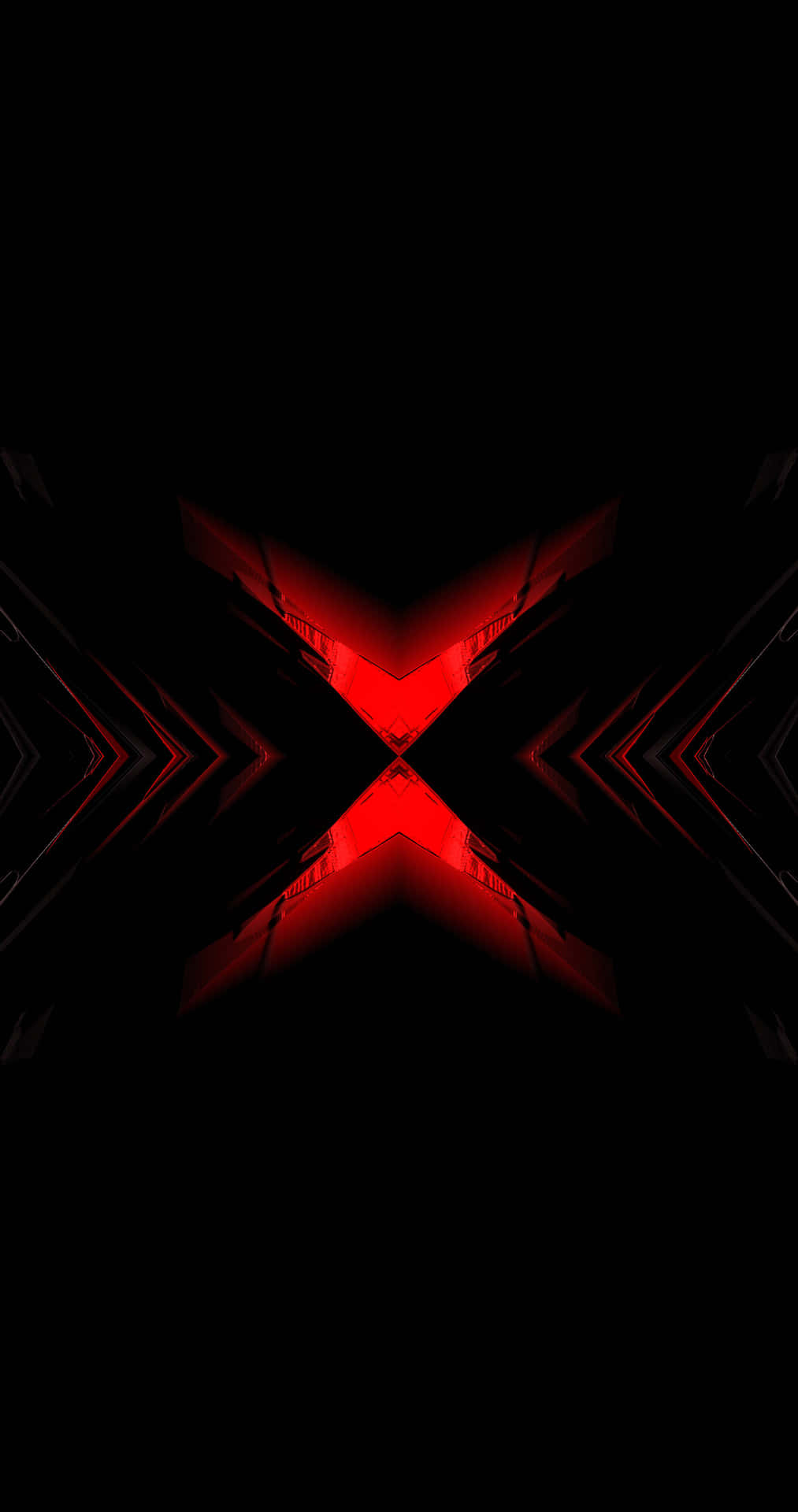 Radiance&Reflection - Black Red Neon Wallpaper