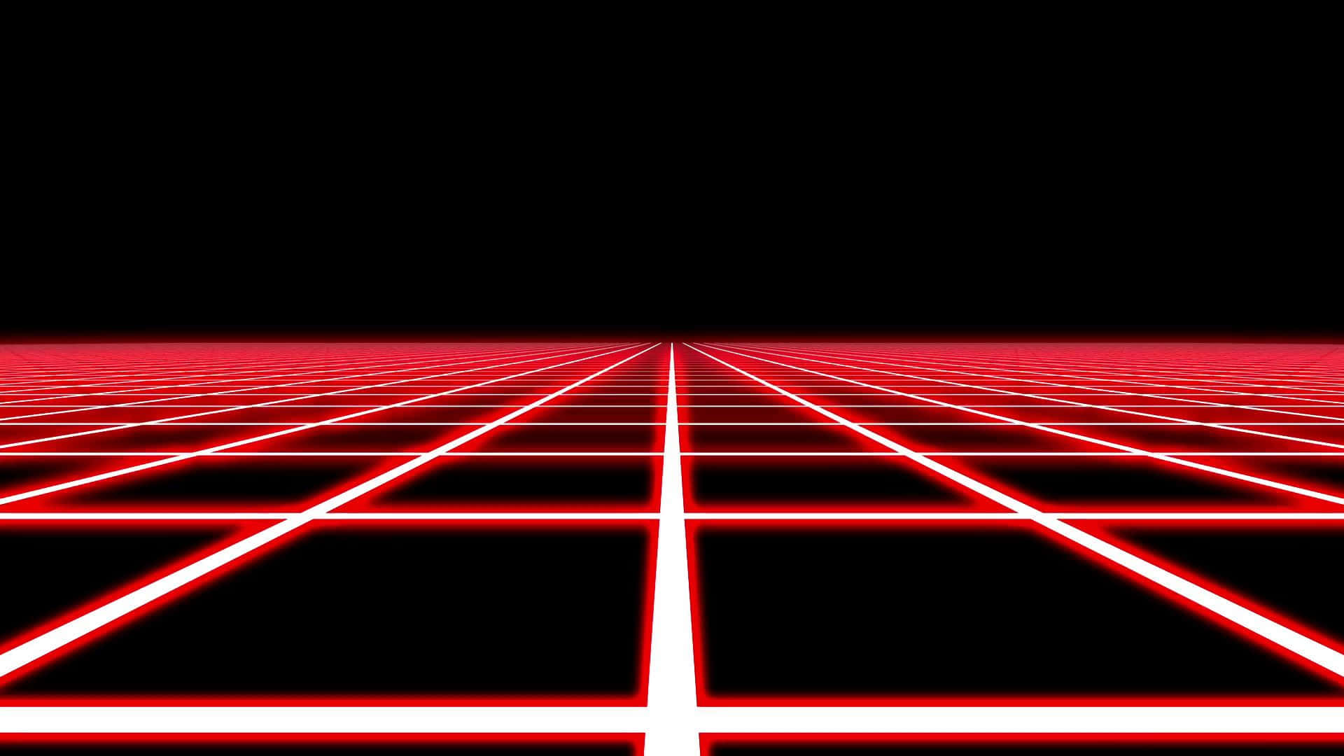 Black Red Neon Grid Wallpaper