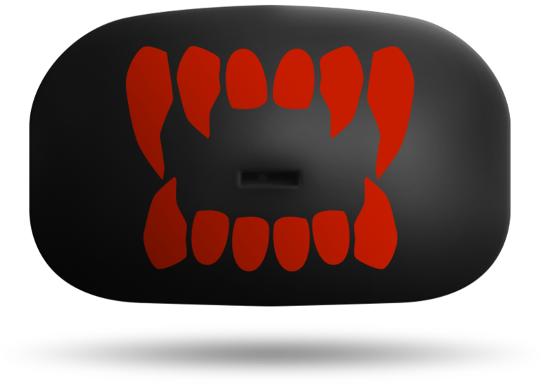 Black Red Speaker Design PNG