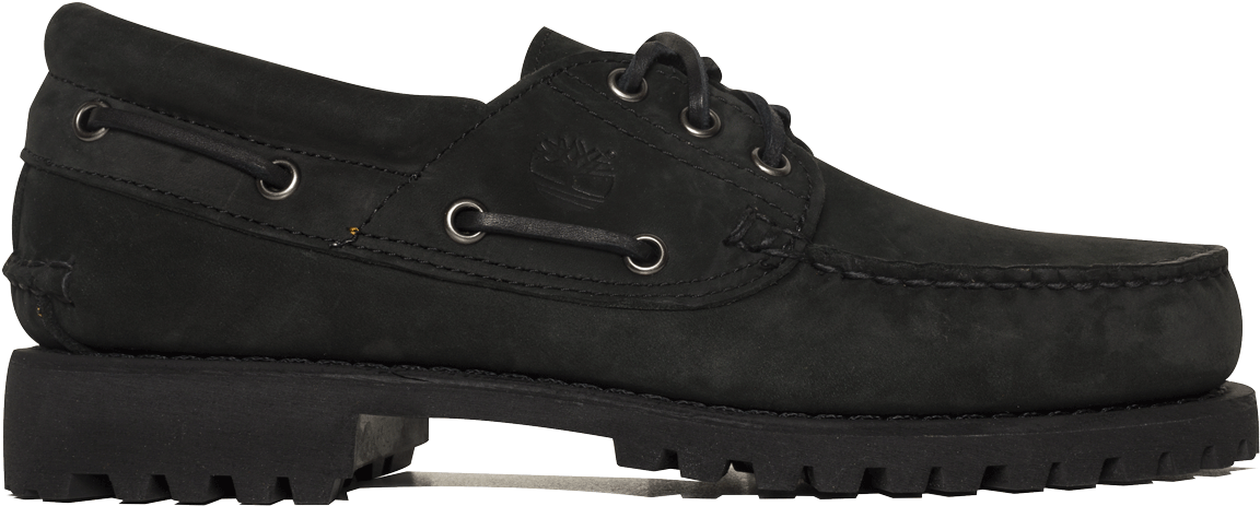 Black Reebok Classic Leather Shoe PNG