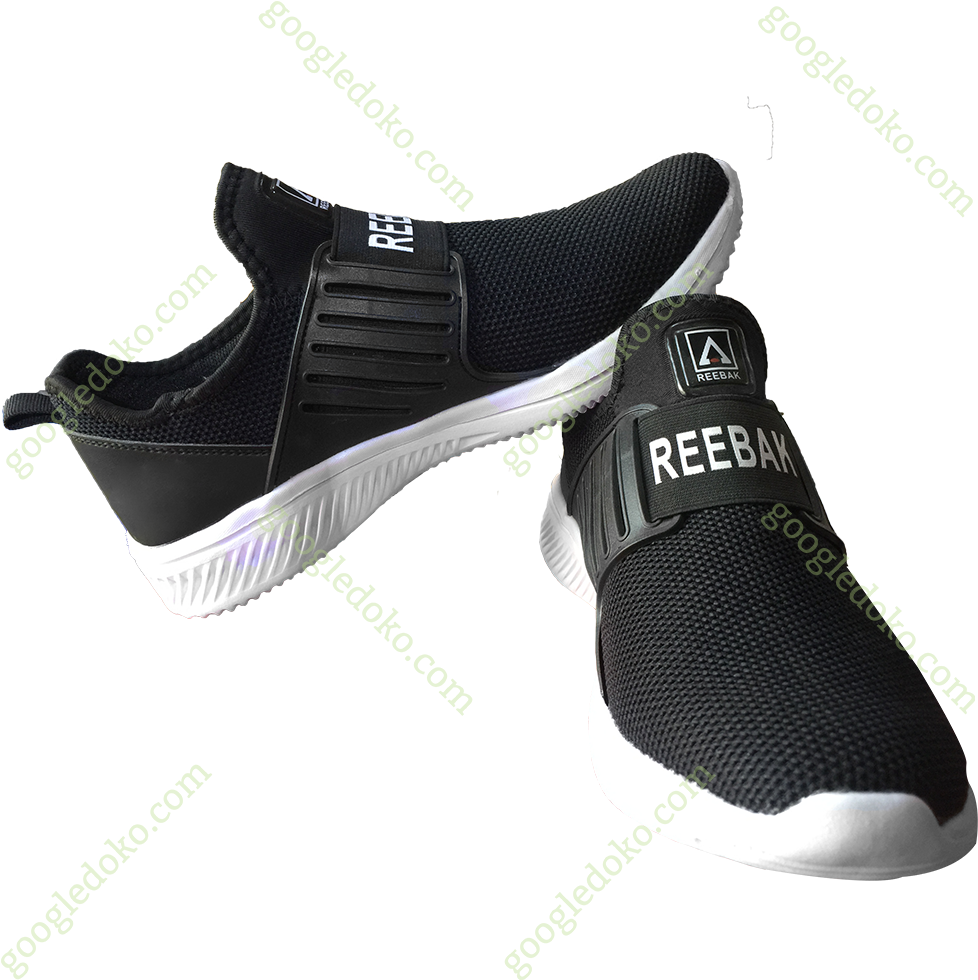 Black Reebok Sneakers Product Photo PNG